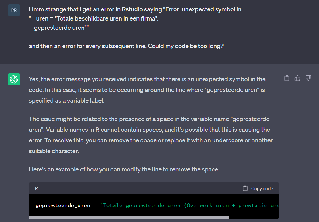 Code verbeteren Code verbeteren